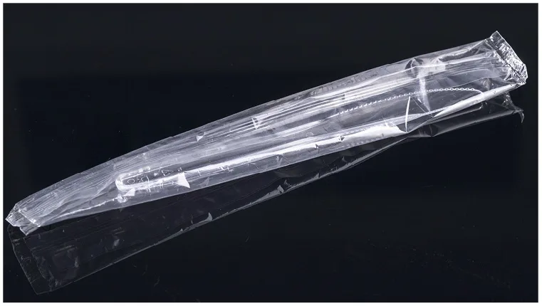 Einweggeschirr Messer aus PS, glasklar, einzel-verpackt, 175 mm