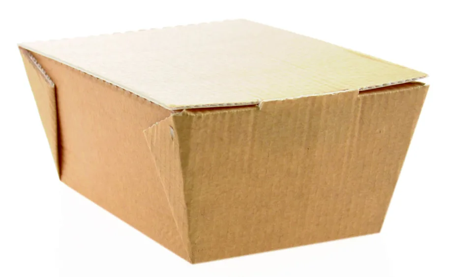 Snack Box en carton, brun, couvercle sans fenêtre, 600ml