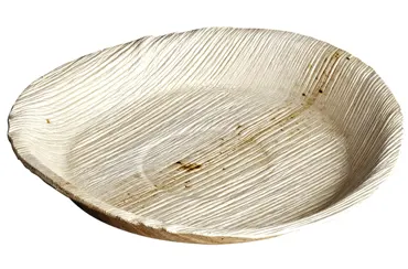 Assiette en feuille de palmier, brun, Ø18cm