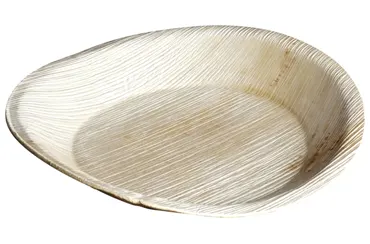 Assiette en feuille de palmier, brun, Ø20x2.5cm