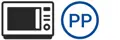 PP Polypropylen (mikrowellentauglich) / Polypropylène (convient aux micro-ondes)