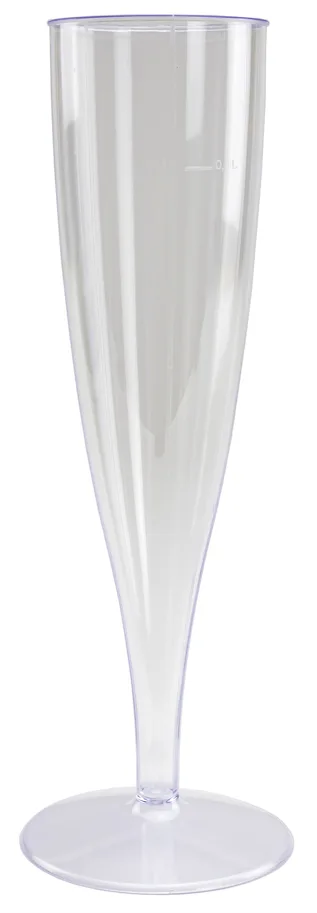 Einweg Champagnerglas aus PS, glasklar, 1.0 dl