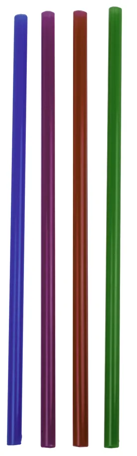 Trinkhalme aus PP, farbig, Ø 8 mm, 60 cm lang