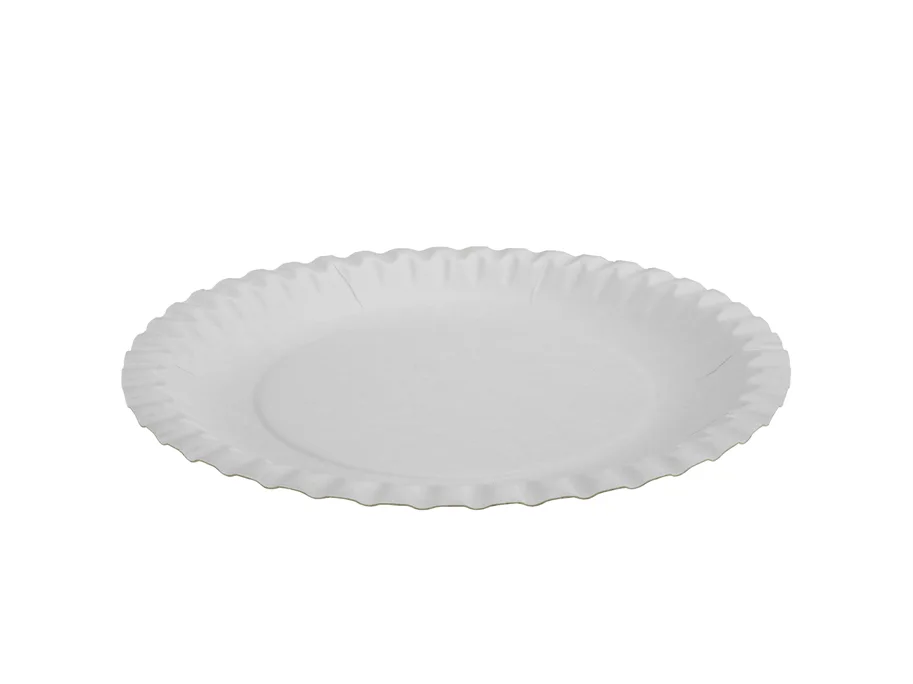 Teller aus Karton, weiss, Ø 180 mm