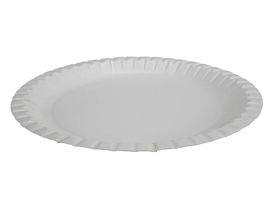 Teller aus Karton, weiss, Ø 230 mm