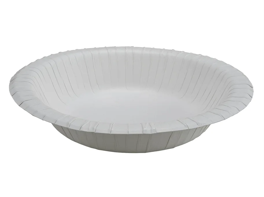 Suppenteller aus Karton, weiss, 480 ml, Ø 190 mm