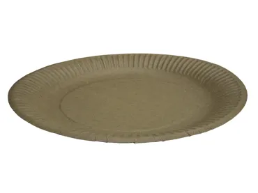 Teller aus Karton, braun, Ø 230 mm