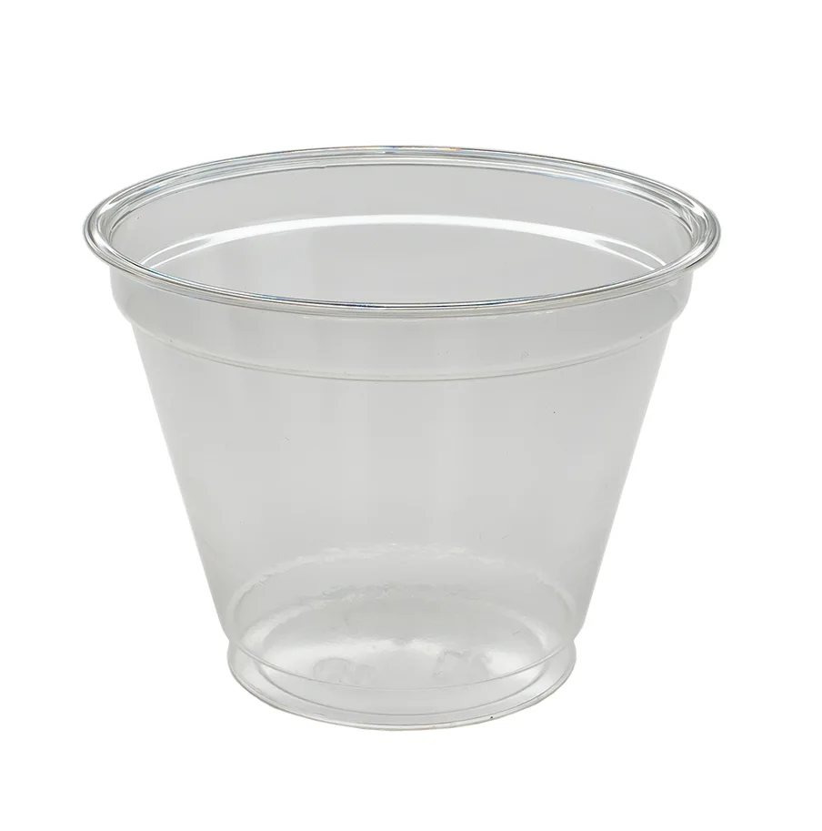 Einweggeschirr Dessert Becher aus PET, glasklar, 250 g