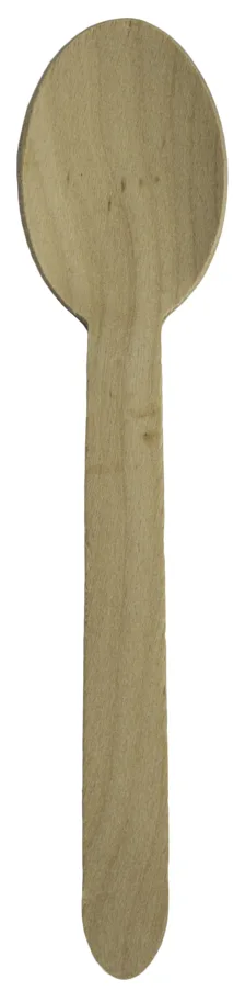 Bio EInweggeschirr Löffel aus Holz, braun, 16.5 cm