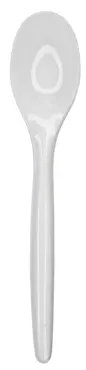 Cuillère à café jetable en PS, blanc, 12.5cm