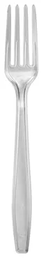 Fourchette jetable en PS, transparent, 19cm