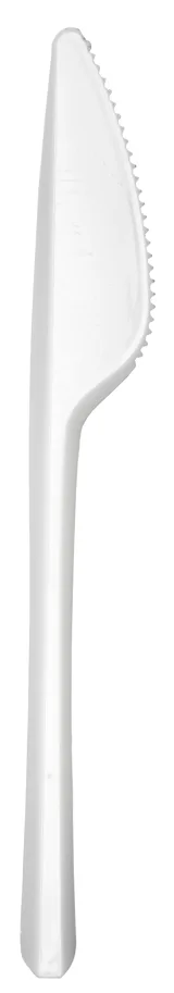 Messer aus PS, weiss, 17 cm