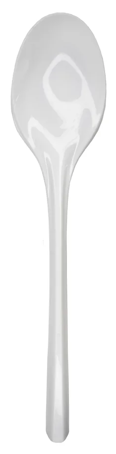 Löffel aus PS, weiss, 17 cm