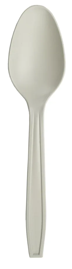Bio Einweggeschirr Löffel aus Stärke, weiss, 14.5 cm