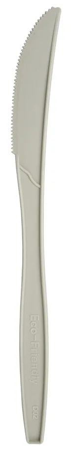 Bio Einweggeschirr Messer aus Stärke, weiss, 17.8 cm