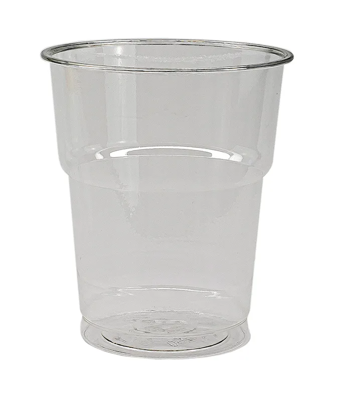 Gobelet jetable en PET, transparent, tulipe, 2dl