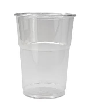 Gobelet jetable en PET, transparent, tulipe, 4dl