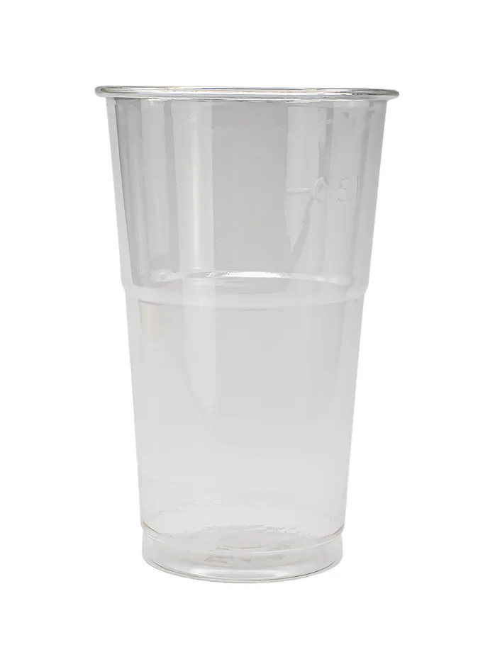 Gobelet jetable en PET, transparent, tulipe, 5dl