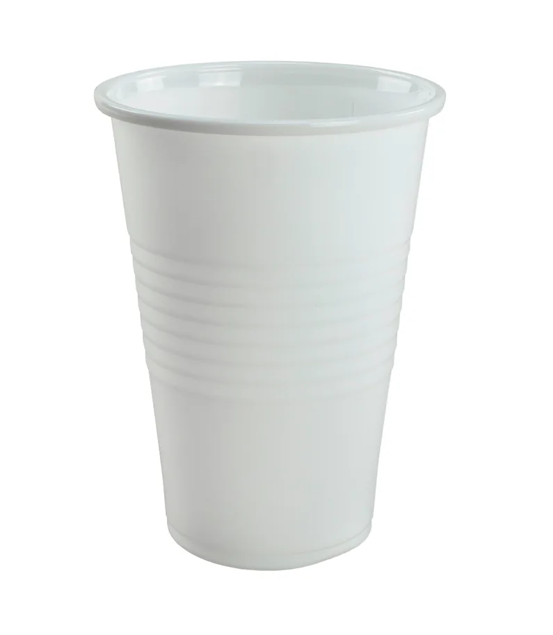 Gobelet jetable en PP, blanc, 2dl