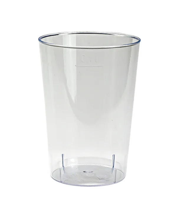 Gobelet jetable en PS, transparent, Mono-cup, 1dl