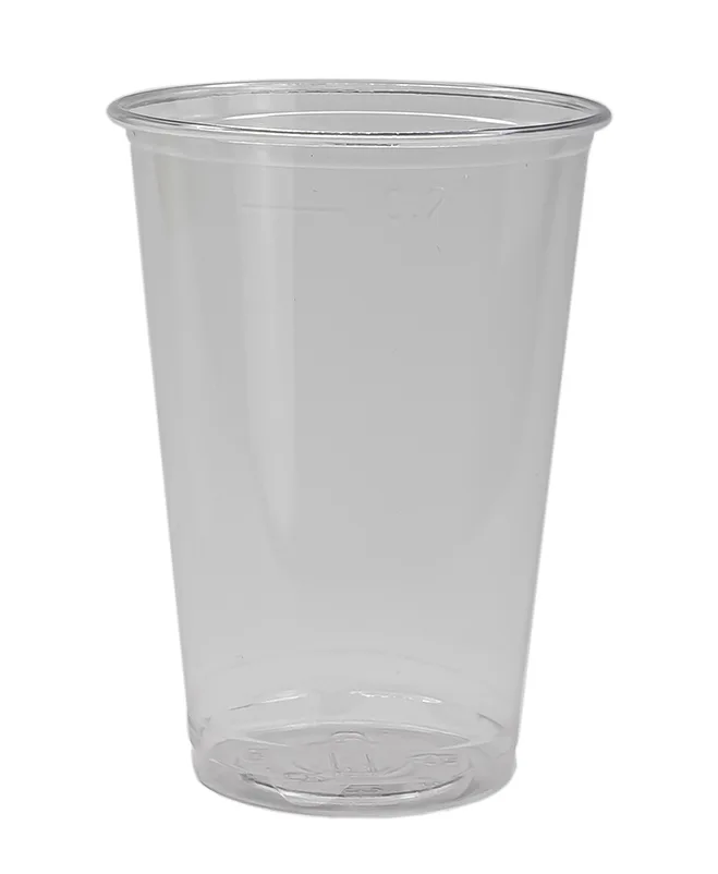 Einweg Trinkbecher aus PLA, transparent, 2 dl