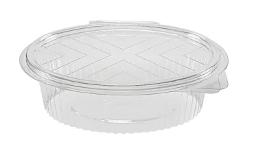 Bol à salade en OPS, transparent, ovale, 500g
