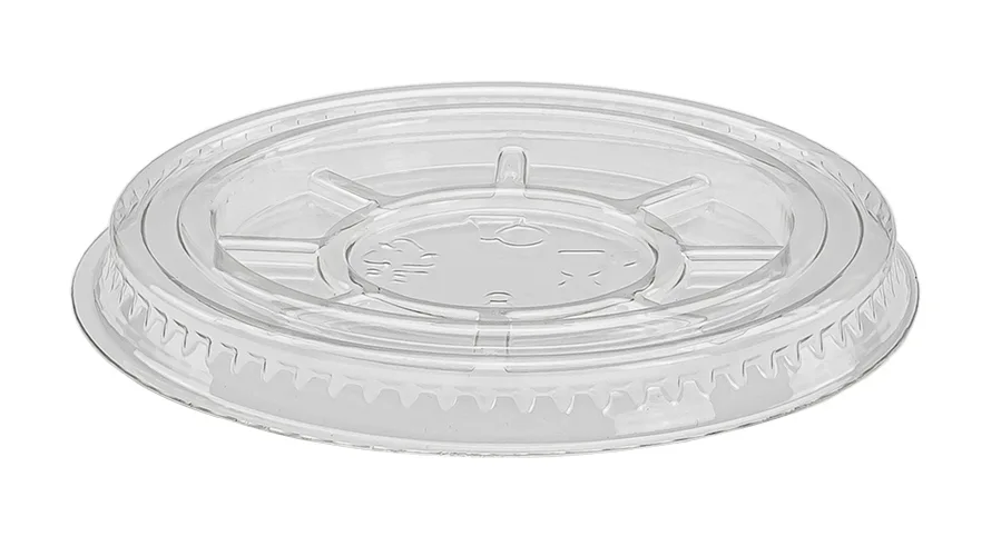 Schnappdeckel aus PET, transparent, Ø 78 mm, ohne Kreuz