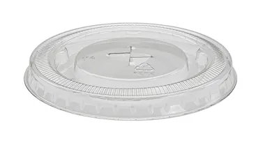 Schnappdeckel aus PET, transparent, Ø 78 mm, mit Kreuz