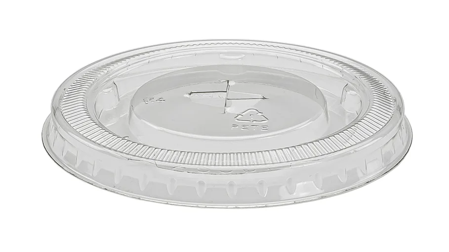 Schnappdeckel aus PET, transparent, Ø 78 mm, mit Kreuz