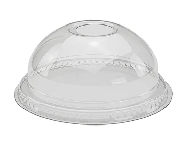 Couvercle dôme en PET, transparent, Ø78mm, avec trou