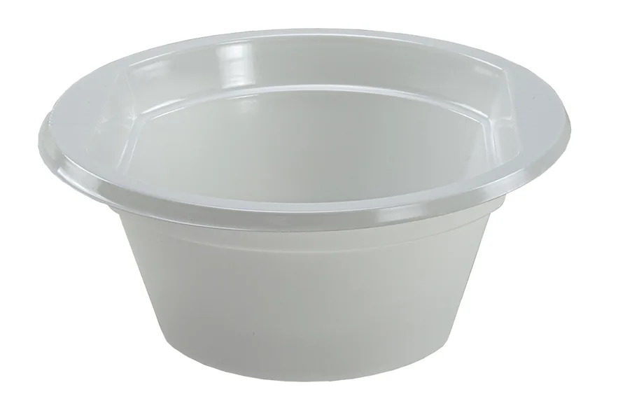 Einweg Schale aus PS, weiss, 300 g
