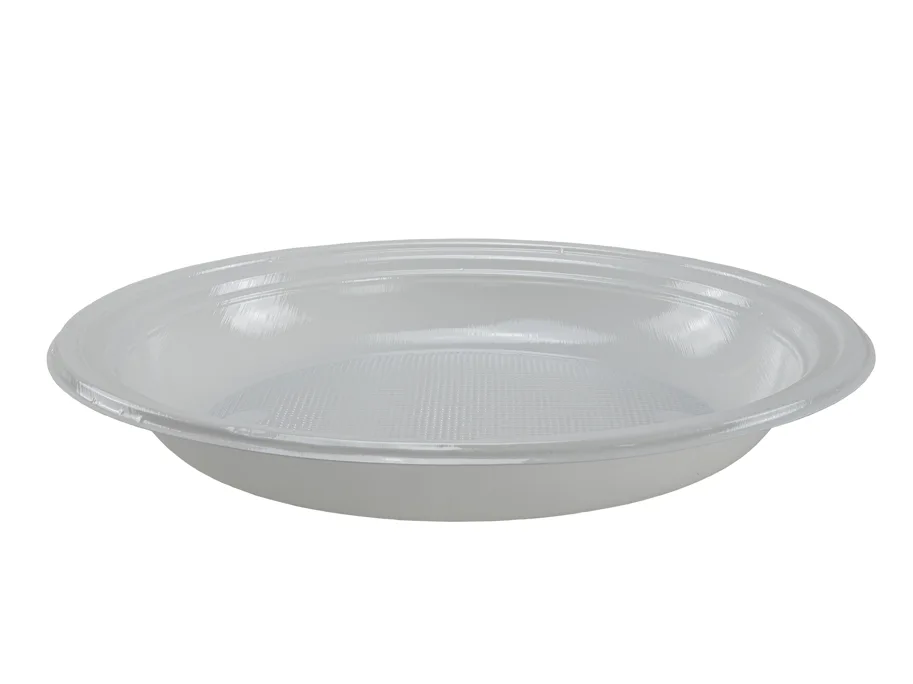 Degustationsteller aus PS, weiss, 10cm