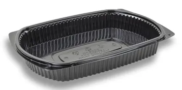 Barquette take-away en PP, noir, 1000g, un compartiment