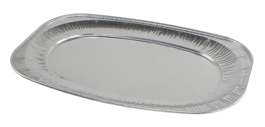 Einweg Alu-Platte, silber, 36 x 55 cm