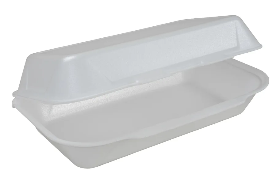 Hamburger-Box aus XPS, weiss, 24 x 14 cm