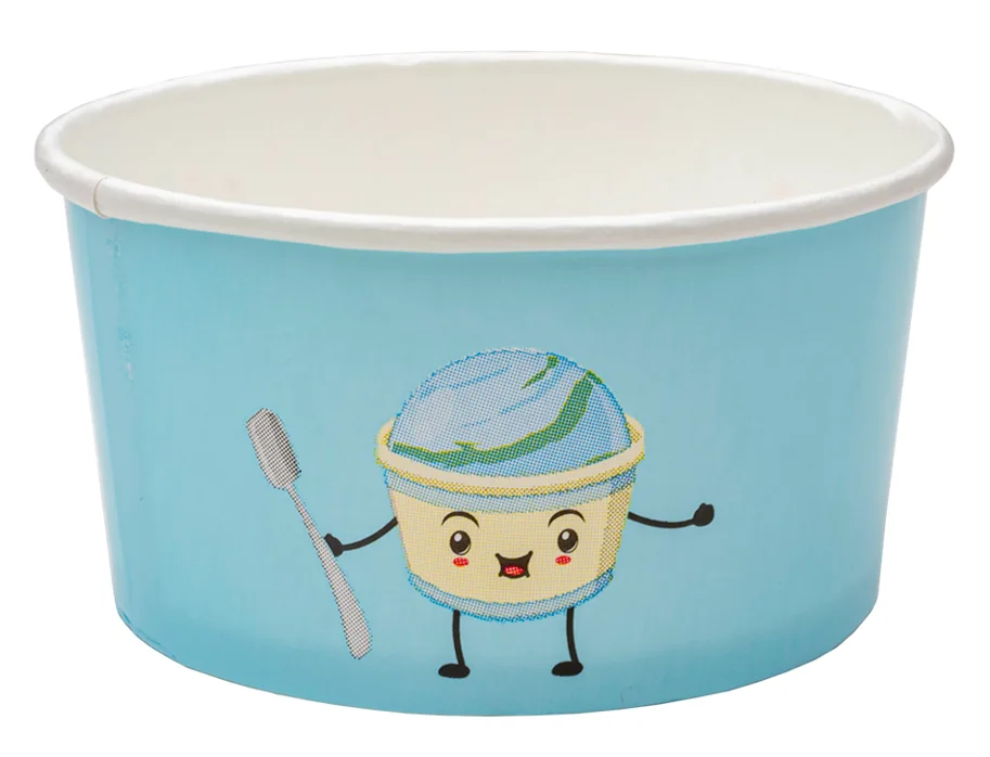 Glacebecher aus Karton, mit Druck, 160ml
