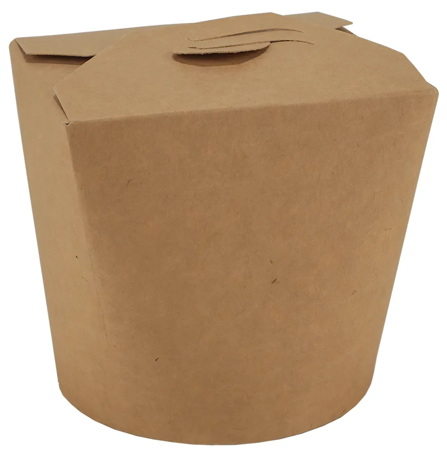 Nudel-Box aus Karton, braun, 750 ml