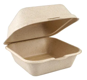 Box à hamburger en GoldenFibre, beige, 15 x 16 x 8 cm