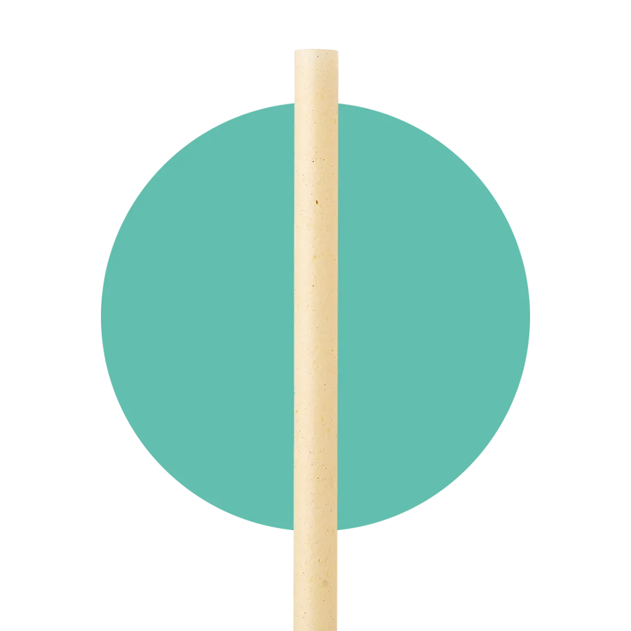Pailles Refork, beige, ø6mm, 21cm