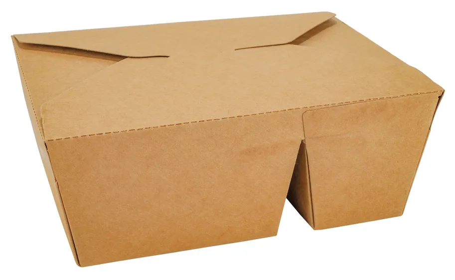 Boîte à menu en carton, deux compartiments, 2000 ml