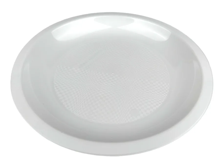 Einweg Teller aus PP, weiss, ø22cm