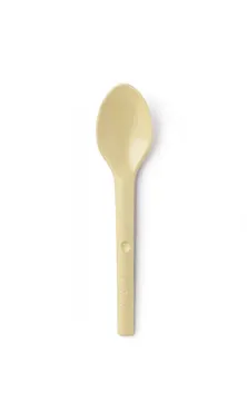 Bio Einweggeschirr Kaffeelöffel Refork, beige, 12 cm