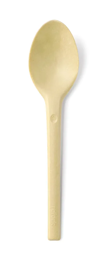 Bio Einweggeschirr Löffel Refork, beige, 17 cm
