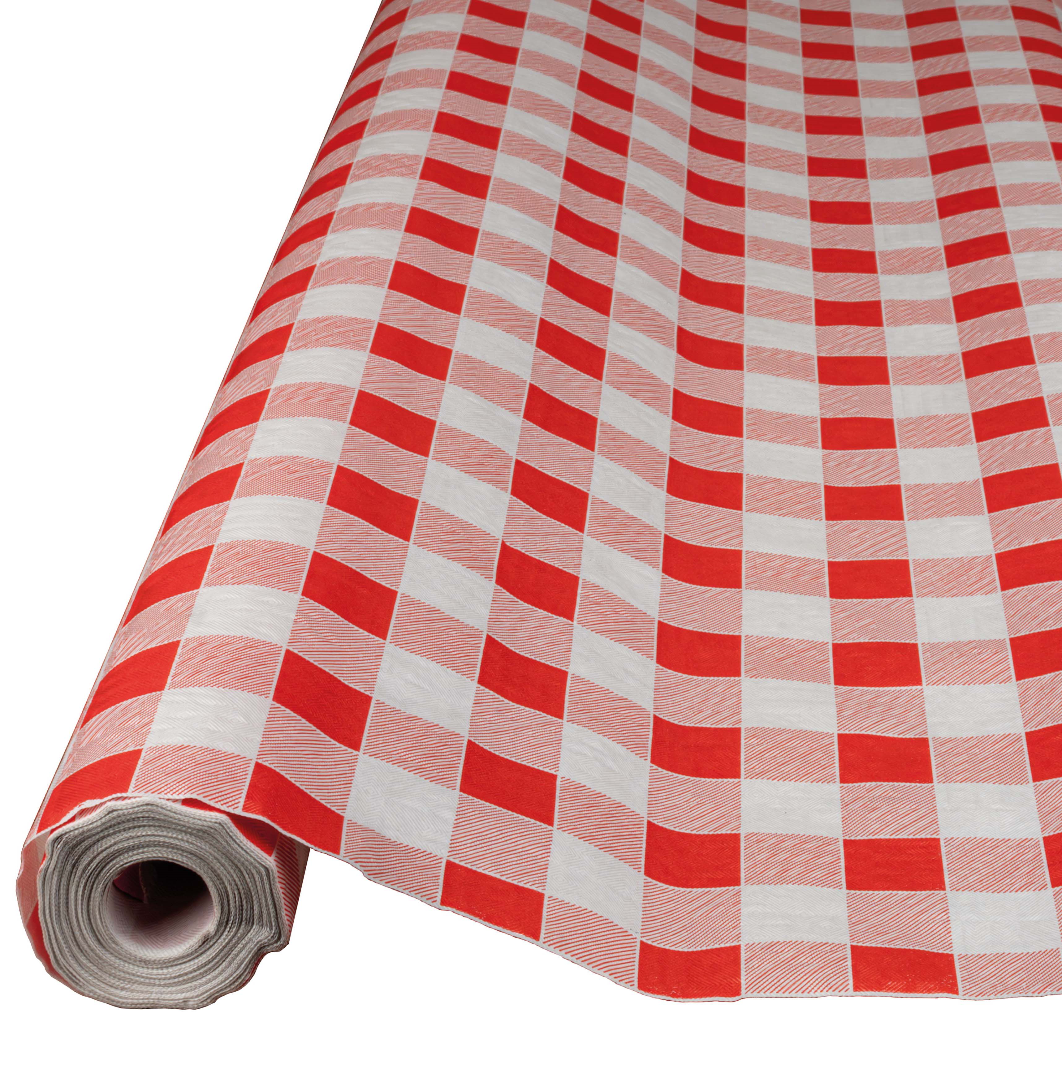 Rouleau De Nappe En Plastique Pour Banquet - 137 Cm X 30,5 M - Avec Cutter - Imperméable, Résistant à L'huile - Idéal Fêtes