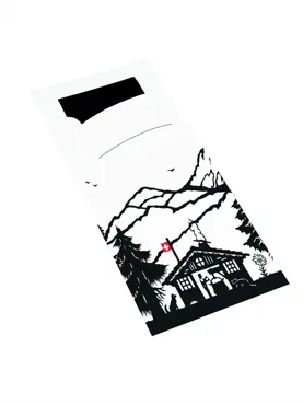 Sachet de couverts, "suisse", avec serviette