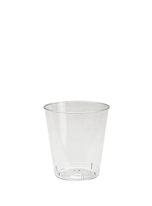 Degustationsbecher aus PS, glasklar, 0.2 dl