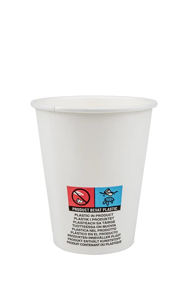 Trinkbecher aus Karton, weiss, 1.5 dl