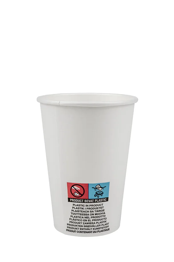 Automatenbecher aus Karton, weiss, 1.8 dl