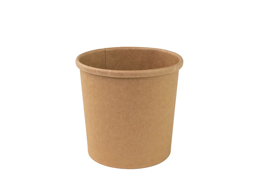 Bio Einweggeschirr Suppenbecher aus Karton, 300 ml