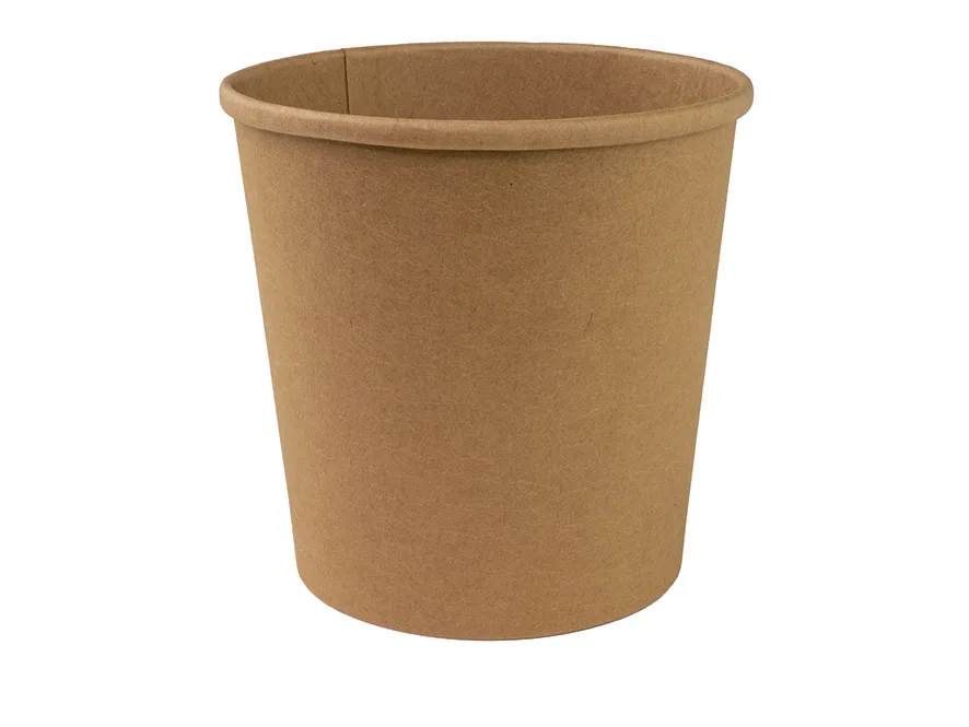 Bio Einweggeschirr Suppenbecher aus Karton, 750 ml